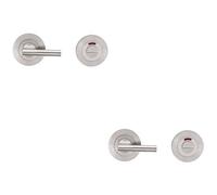 Loops 2 Pack - Disabled Thumbturn Handle With Release With Indicator Satin Stainless Steel