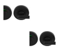 Loops 2 PACK - Disabled Toilet Thumbturn Handle With Release & Occupancy Indicator Matt Black