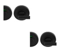 Loops 2 Pack - Disabled Toilet Thumbturn Handle With Release & Occupancy Indicator Matt Black