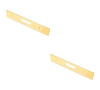 Loops 2 Pack - Door Frame Forend Strike And Fixing Pack Setfor Deadlocks - Brass Pvd Square