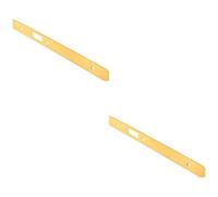 Loops 2 Pack - Door Frame Forend Strike & Fixing Pack Setdin Latch - Brass Pvd Radius 235X24mm