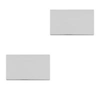 Loops 2 Pack Double Screwless Polished Chrome Blanking Plate Round Edged Wall Cover