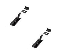 Loops 2 Pack Durable 102mm Black Shepherds Crook Necked Bolts For Secure Doors - Door Bolt Lock
