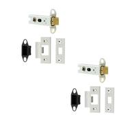 Loops 2 Pack Durable 76mm Satin Stainless Steel Tubular Latches For Secure Door Closure