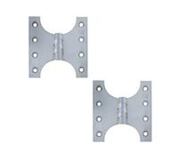 Loops 2 Pack Durable Budget Parliament Hinge - 102X151X5mm Satin Chrome - Door Hinges