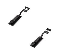 Loops 2 Pack Durable Shepherds Crook Necked Bolts 152mm In Black For Secure Door Hardware - Door Bolt Lock