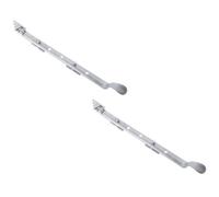 Loops 2 Pack Durable Victorian Casement Stays 300mm In Elegant Satin Chrome Finish - Window Peg Bar