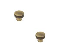Loops 2 Pack Elegant 30mm Antique Brass Cupboard Knob For Stylish Interiors - Kitchen Cabinet Knob