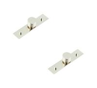 Loops 2 Pack Elegant 30mm Polished Nickel Cupboard Knob For Stylish Interiors Kitchen Cabinet Knob