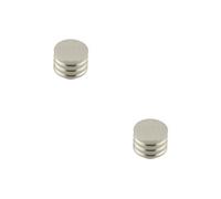 Loops 2 Pack Elegant 30mm Satin Nickel Cupboard Knob For Modern Interiors - Kitchen Cabinet Knob