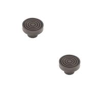 Loops 2 Pack Elegant 40mm Dark Bronze Cupboard Knob For Stylish Interiors - Kitchen Cabinet Knob