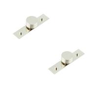 Loops 2 Pack Elegant 40mm Polished Nickel Cupboard Knob For Stylish Interiors Kitchen Cabinet Knob