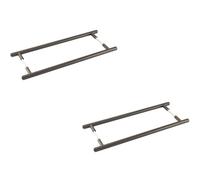Loops 2 Pack Elegant 425mm Dark Bronze Pull Handle For Modern Homes - Door Handle