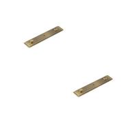 Loops 2 Pack Elegant Antique Brass Backplate For Cupboard Knob 140X30mm Kitchen Cabinet Knob