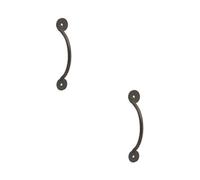 Loops 2 Pack Elegant Beeswax Bow Cabinet Handle - 138X38mm - Kitchen Drawer Pull Handle