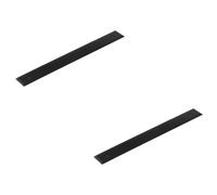 Loops 2 PACK Elegant Black Backplate for Cabinet Handle 268x30mm - Premium Quality Brass - Kitchen Drawer Pull Handle