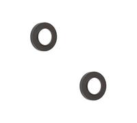 Loops 2 Pack Elegant Knurled Outer Rose In Dark Bronze Finish For Doors - Door Handle