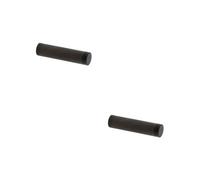 Loops 2 Pack Elegant Knurled Wall-Mounted Door Stop In Dark Bronze Finish - Solid Brass & Rubber Stopper