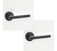 Loops 2 Pack Elegant Matt Black Door Handle For Modern Interiors - Interior Handle