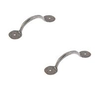 Loops 2 Pack Elegant Pewter Bow Cabinet Handle 138X38mm For Stylish Interiors - Kitchen Drawer Pull Handle