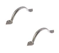 Loops 2 Pack Elegant Pewter Tear Cabinet Handle 185X50mm For Stylish Home Decor - Kitchen Drawer Pull Handle
