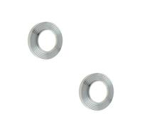 Loops 2 Pack Elegant Reeded Outer Roses In Satin Nickel Finish For Stylish Doors - Door Handle