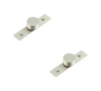 Loops 2 Pack Elegant Satin Nickel Cupboard Knob 40mm For Stylish Home Interiors - Kitchen Cabinet Knob