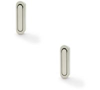 Loops 2 PACK - Flush Sliding Pocket Door Pull Handle - Satin Nickel 70mm x 19mm Radius Edge
