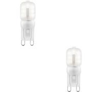 Loops 2 Pack Frosted Pc G9 2W Smd Led Light Bulb - Non-Dimmable Cool White - 200Lm 4000K
