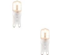 Loops 2 Pack Frosted Pc G9 2W Smd Led Light Bulb - Non-Dimmable Warm White - 200Lm 3000K
