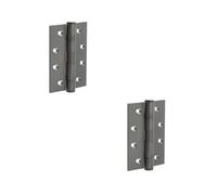 Loops 2 Pack Heavy-Duty Certifire Stainless Steel Grade 13 Ball Bearing Hinges - 102X76X3mm Dark Bronze - 30/60 Fire Door Hinge