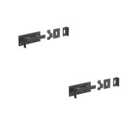 Loops 2 Pack High-Quality 102mm Black Straight Bolts For Enhanced Door Security - Door Bolt Lock