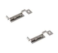 Loops 2 Pack High-Quality 102mm Pewter Necked Bolts For Security - Door Bolt Lock