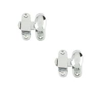 Loops 2 Pack High-Quality 51mm Polished Chrome Showcase Catch By Frelan Hardware - Cupboard Door Catch