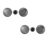 Loops 2 Pack High-Quality Circular Flush Pull Kits In Elegant Satin Chrome Finish