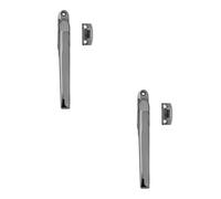 Loops 2 Pack High-Quality Modern Non-Lockable Casement Fasteners In Polished Chrome - 124mm - Window Handle