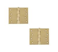 Loops 2 Pack High-Quality Polished Brass Projection Hinge 102X125X3.5mm - Door Hinges