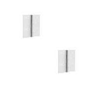 Loops 2 Pack High-Quality Satin Chrome Projection Hinge 102X102X3mm For Seamless Functionality - Door Hinges
