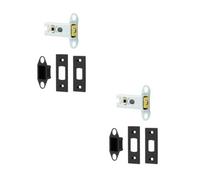 Loops 2 Pack High Security Heavy Duty Tubular Deadbolts - 64mm In Stylish Black Finish - Door Bolt