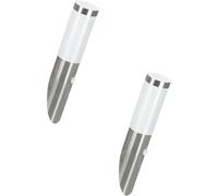 Loops 2 PACK IP44 Outdoor Wall Light & PIR Motion Sensor Stainless Steel 12W E27 in Metallics Loops Metallics