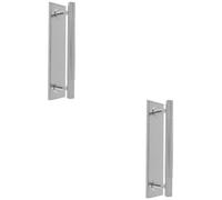 Loops 2 Pack - Knurled Drawer Bar Pull Handle & Matching Backplate - Polished Chrome 168 X 40mm