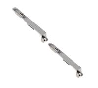 Loops 2 Pack Lever Action Radiused Flushbolts 305X20mm In Polished Stainless Steel For Double Doors