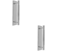 Loops 2 Pack - Lined Reeded Drawer Pull Handle & Matching Backplate Polished Chrome 168 X 40mm