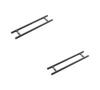 Loops 2 Pack Matt Black Back To Back Pull Handle 600mm - Stylish And Durable - Door Handle