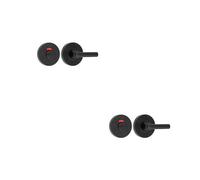 Loops 2 Pack Matt Black Easy Turn And Release 52mm For Fire Doors - Door Handle