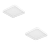 Loops 2 Pack Modern White Square Ceiling Light - Stylish Indoor Illumination For Any Room