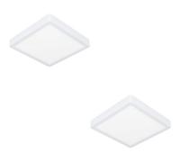 Loops 2 Pack Modern White Square Led Ceiling Light - Stylish Indoor Illumination For Any Room