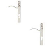 Loops 2 Pack - Multi-Point Locking Door Handle - Euro Profile - Slim Chrome Left Hand