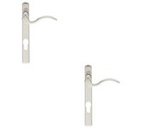 Loops 2 Pack - Multi-Point Locking Door Handle - Euro Profile - Slim Chrome Right Hand