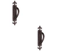 Loops 2 Pack - Offset Traditional Forged Pull Handle 263.5 X 67mm Black Antique Right Hand